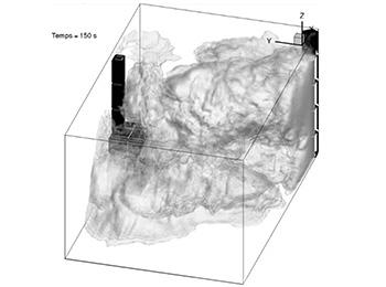 Numerical simulation of pollutant evacuation in a building by a laboratory fume cupboard – Application to air quality